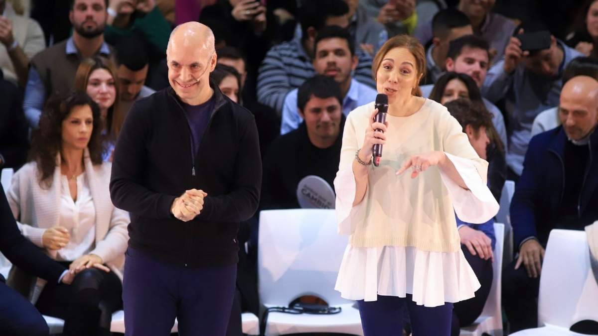 Horacio Rodríguez Larreta junto a María Eugenia Vidal. Fuente: (Twitter)