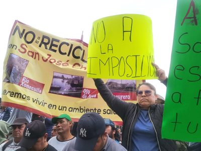 "No a la recicladora": reclaman pobladores de San José Chiapa ante Sheinbaum (Videos)