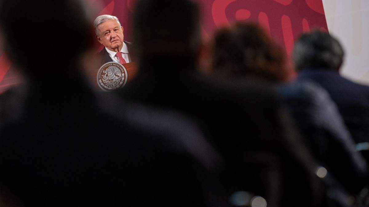 El presidente López Obrador en su conferencia del lunes