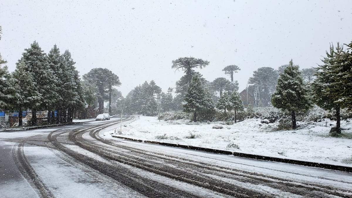 Nevadas intensas en la cordillera de Neuquén. Fuente: (X)