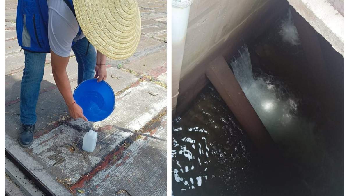 Toma de muestras en cisternas de la alcaldía Benito Juárez