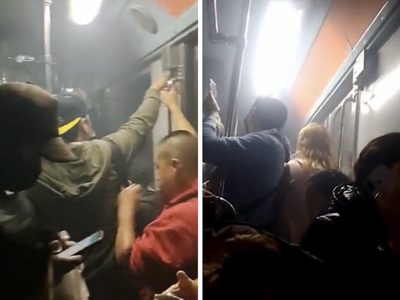 Humo en los vagones: así vivieron los pasajeros el corto circuito en la Línea B del Metro (Videos)