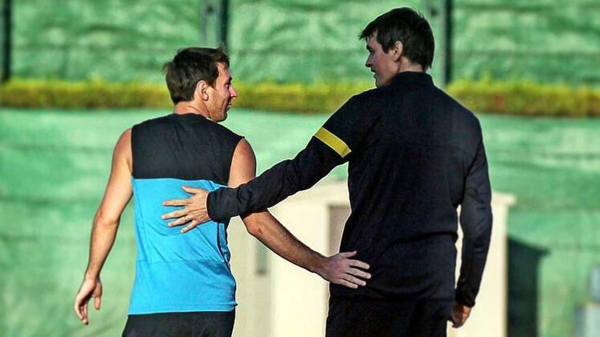 Messi y Vilanova. Fuente (Instagram)