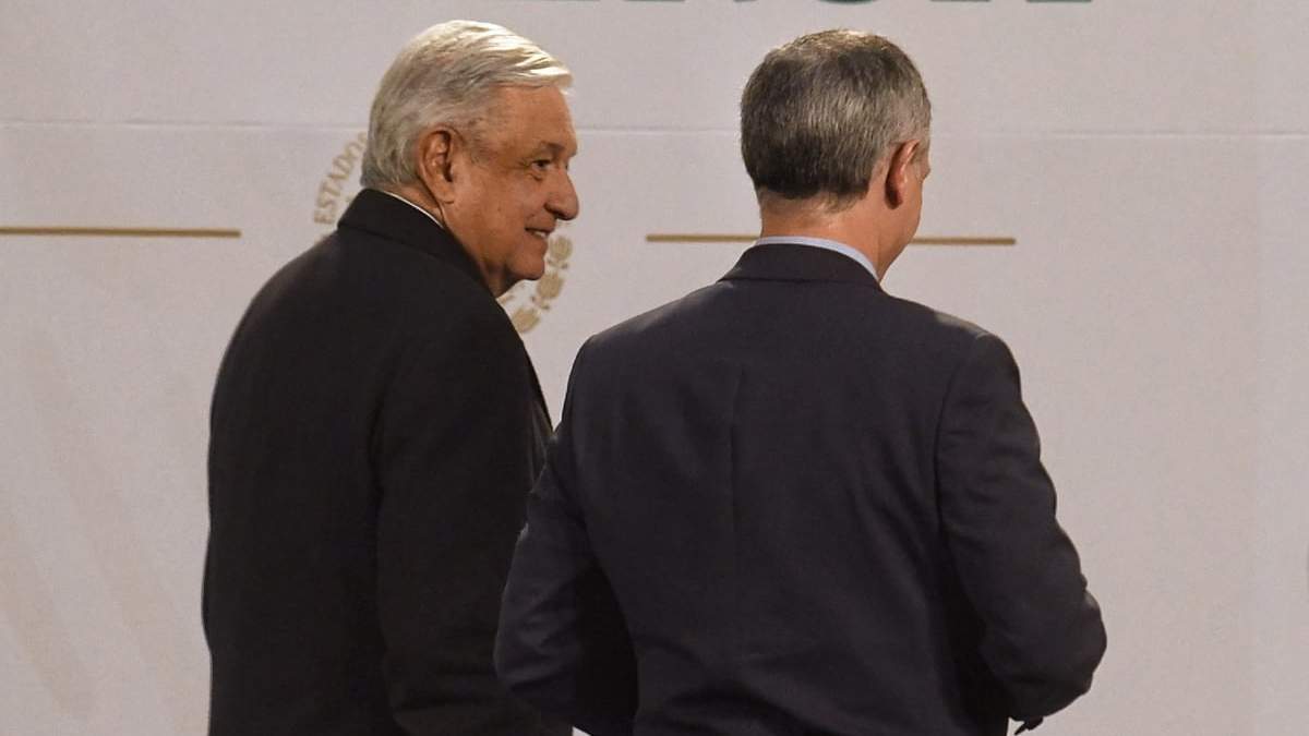 El presidente Andrés Manuel López Obrador y el subsecretario Hugo López-Gatell