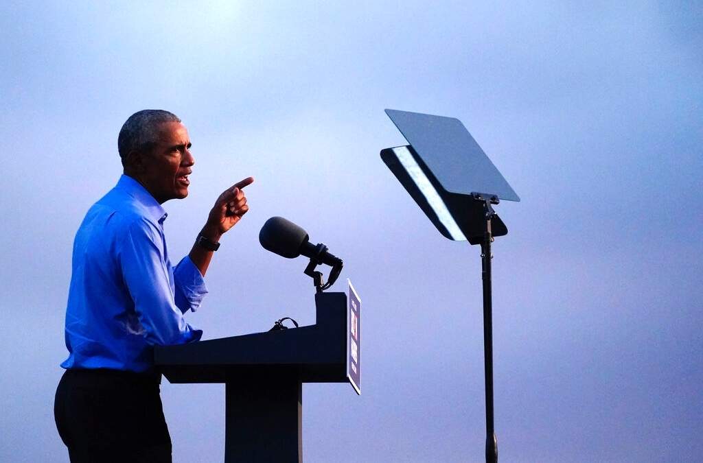 El expresidente Barack Obama, en campaña a favor de Joe Biden