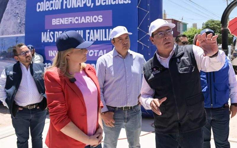 Gobernadora de Chihuahua impulsa desarrollo en Delicias con obras de infraestructura hidráulica