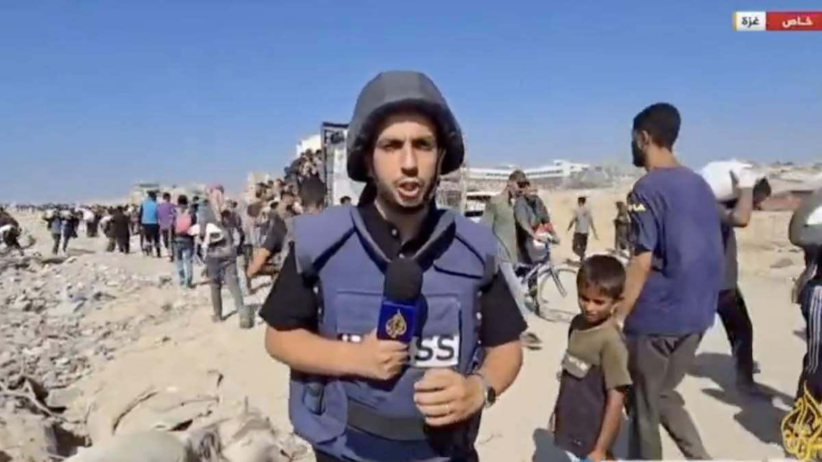El periodista palestino Anas al Sharif