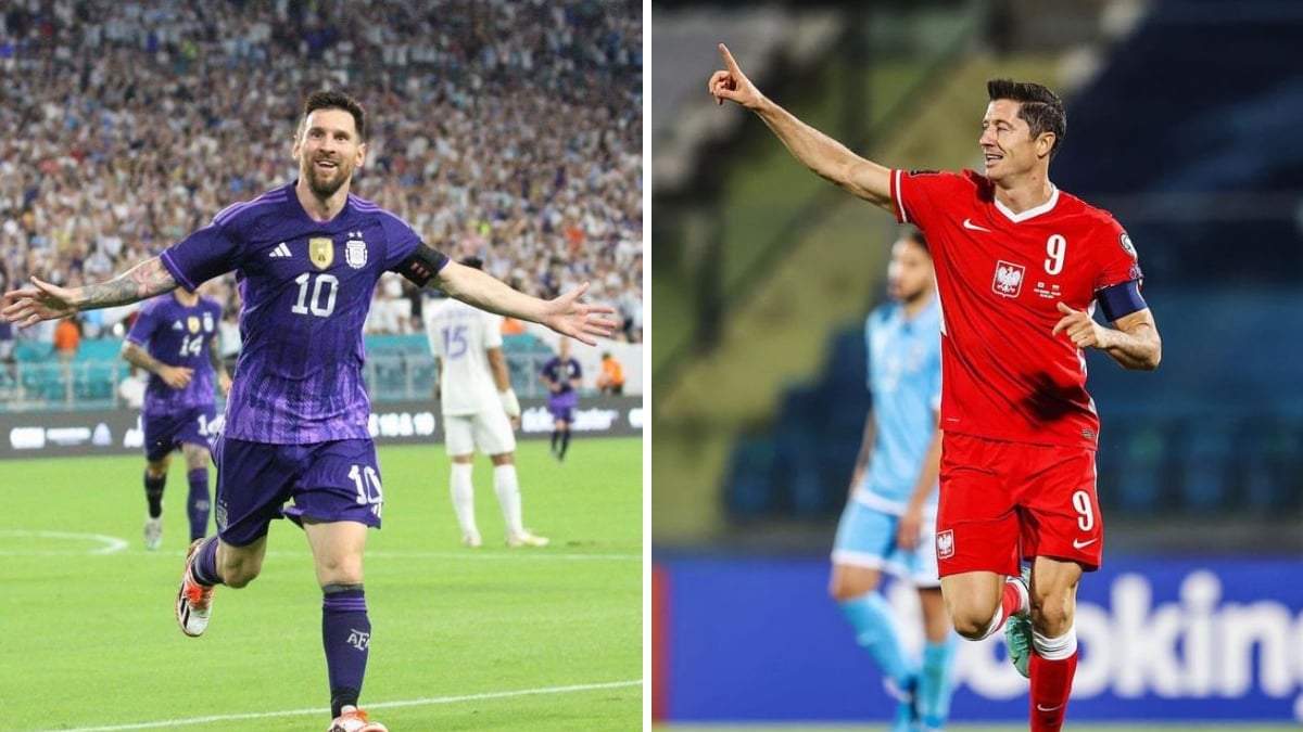Lionel Messi y Robert Lewandowski