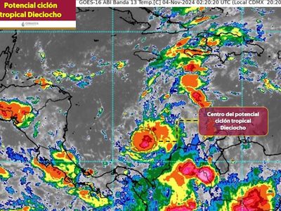 Amaga un nuevo huracán a México; esta es la trayectoria prevista para Rafael