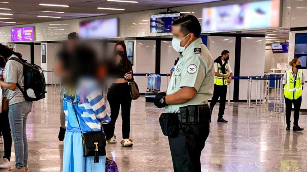 Tras recibir un aviso de un taxista, elementos de la Guardia Nacional interceptaron a la menor de 13 años