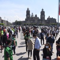 Confusión y falta de interés durante el simulacro nacional en el zócalo (Video)