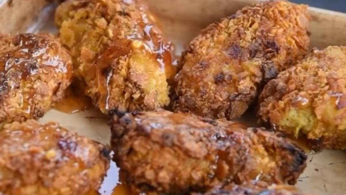 Pollo crocante agridulce. Fuente: (@felipizarro)
