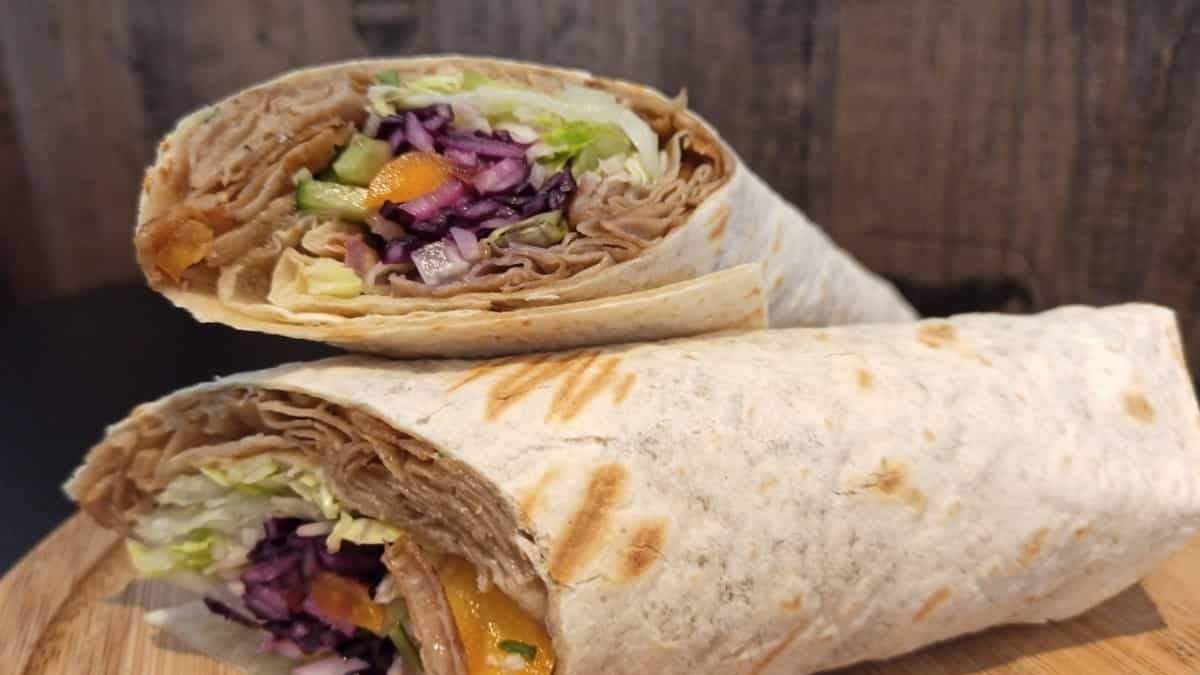 Shawarma de pollo. Fuente: (X)
