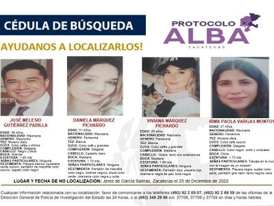 Hallan camioneta en la que viajaban jóvenes desaparecidos en límites de Zacatecas y Jalisco