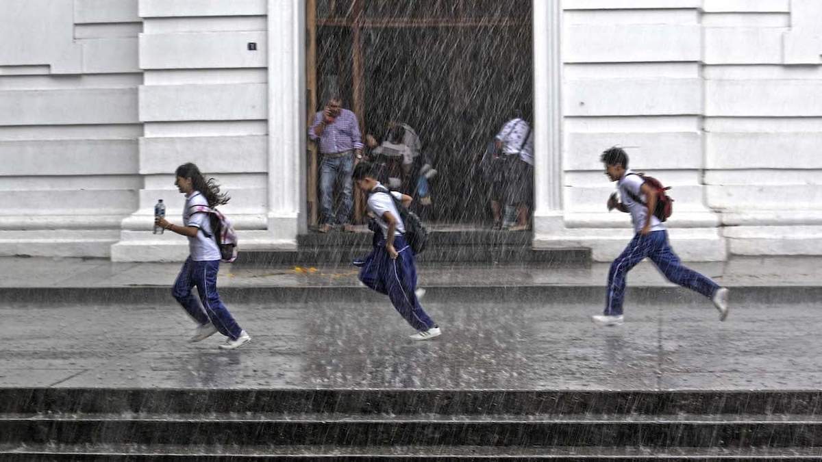 Lluvias muy fuertes e intensas en el fin de semana