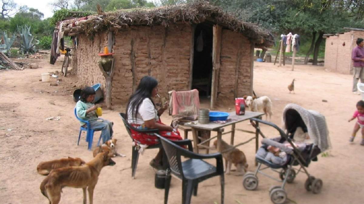 Comunidad Wichí, en Salta. Fuente: (Twitter)