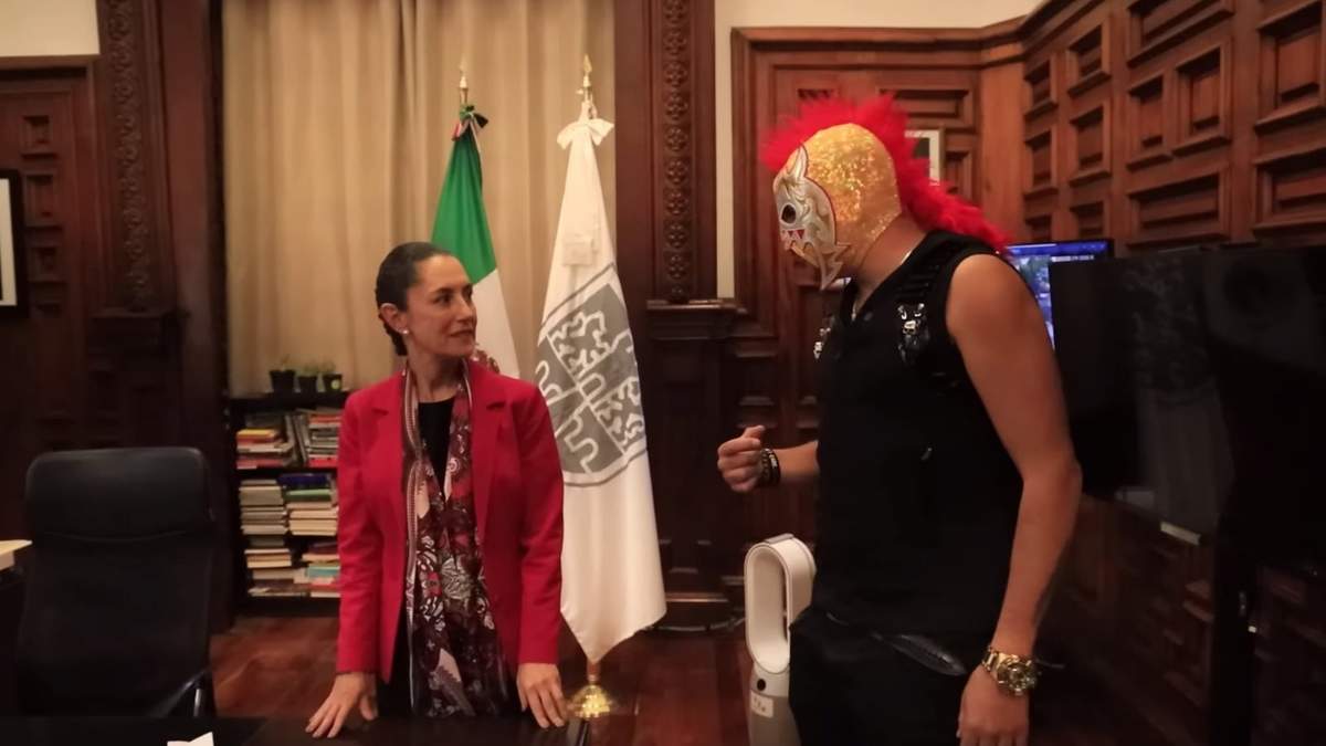 La jefa de Gobierno en la entrevista con el youtuber