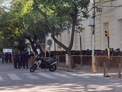 Amplio operativo policial en el centro por las marchas antimineras