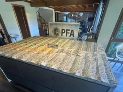 Encontraron más de 4 millones de dólares, 170 millones de pesos  y criptomonedas en lujosas viviendas de San Martín de los Andes