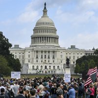 Nuevas protestas en el Capitolio de Estados Unidos: piden la liberación de los asaltantes de enero