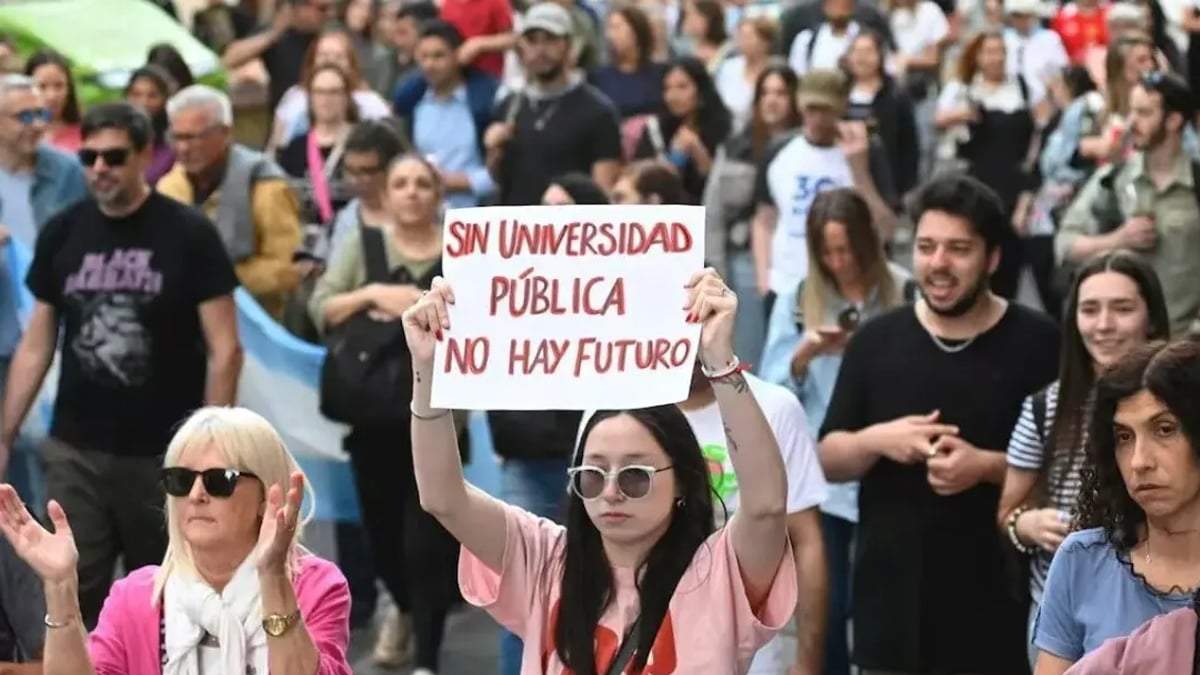 Marcha Federal Universitaria. Fuente: (Instagram)