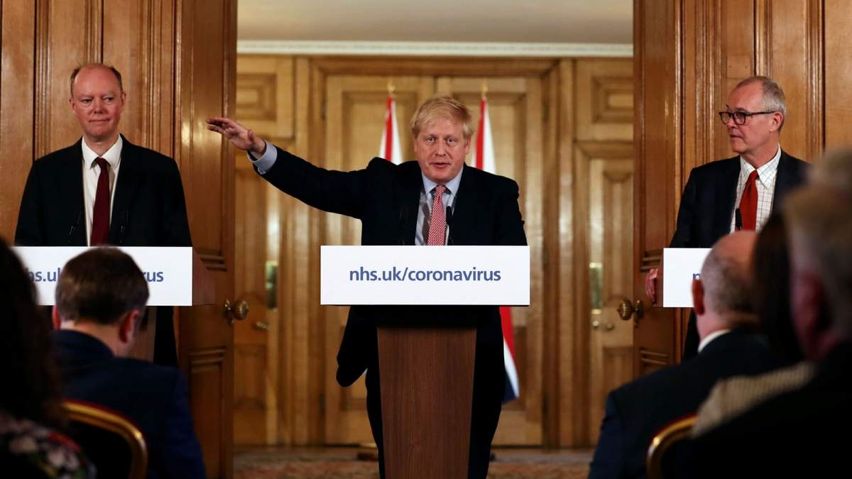 Rueda de prensa del Gobierno británico en la sede del palacio federal en Londres. Fuente: (Twitter)