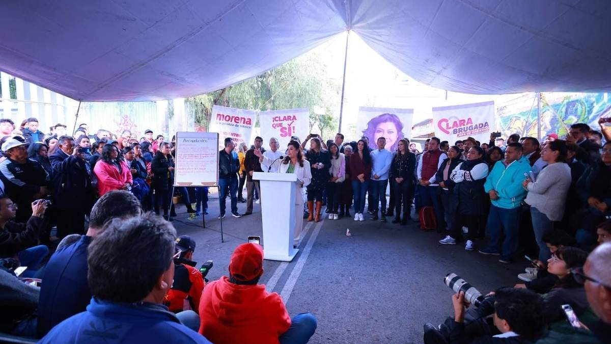 Clara Brugada en Azcapotzalco