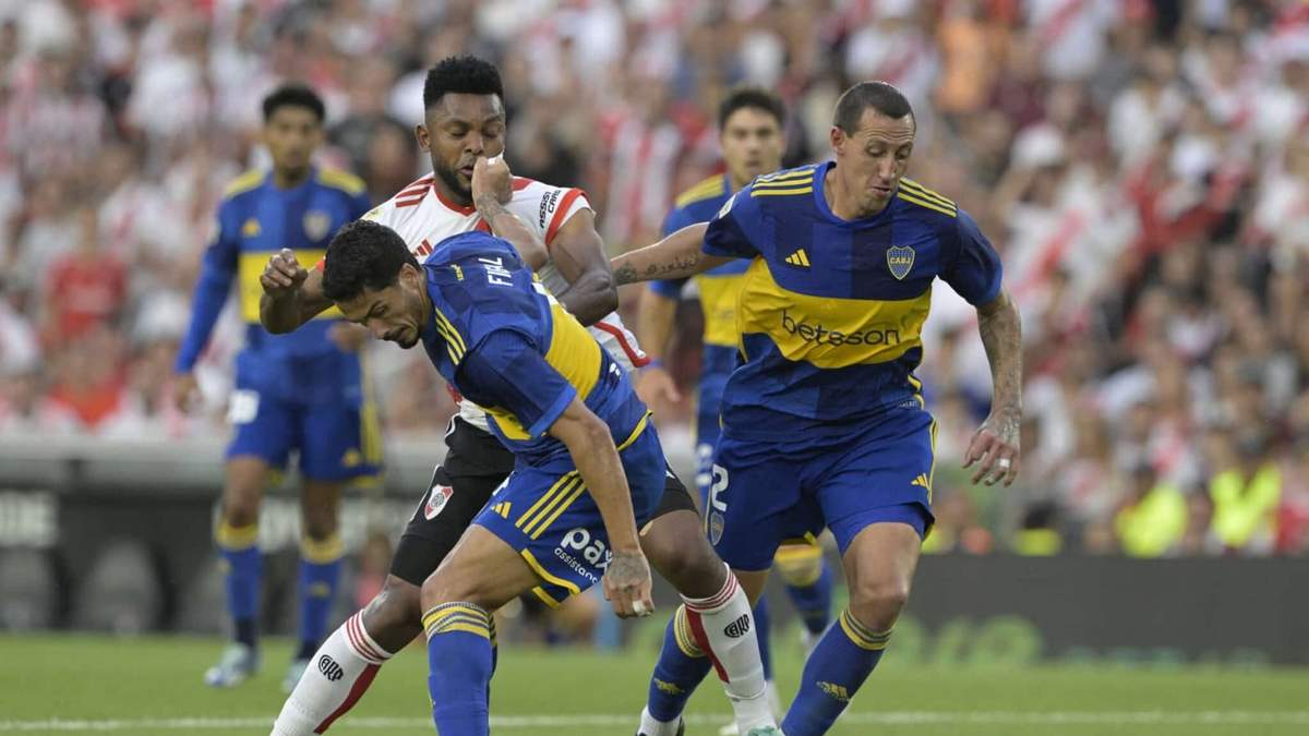 Boca vs River. Fuente (Twitter)