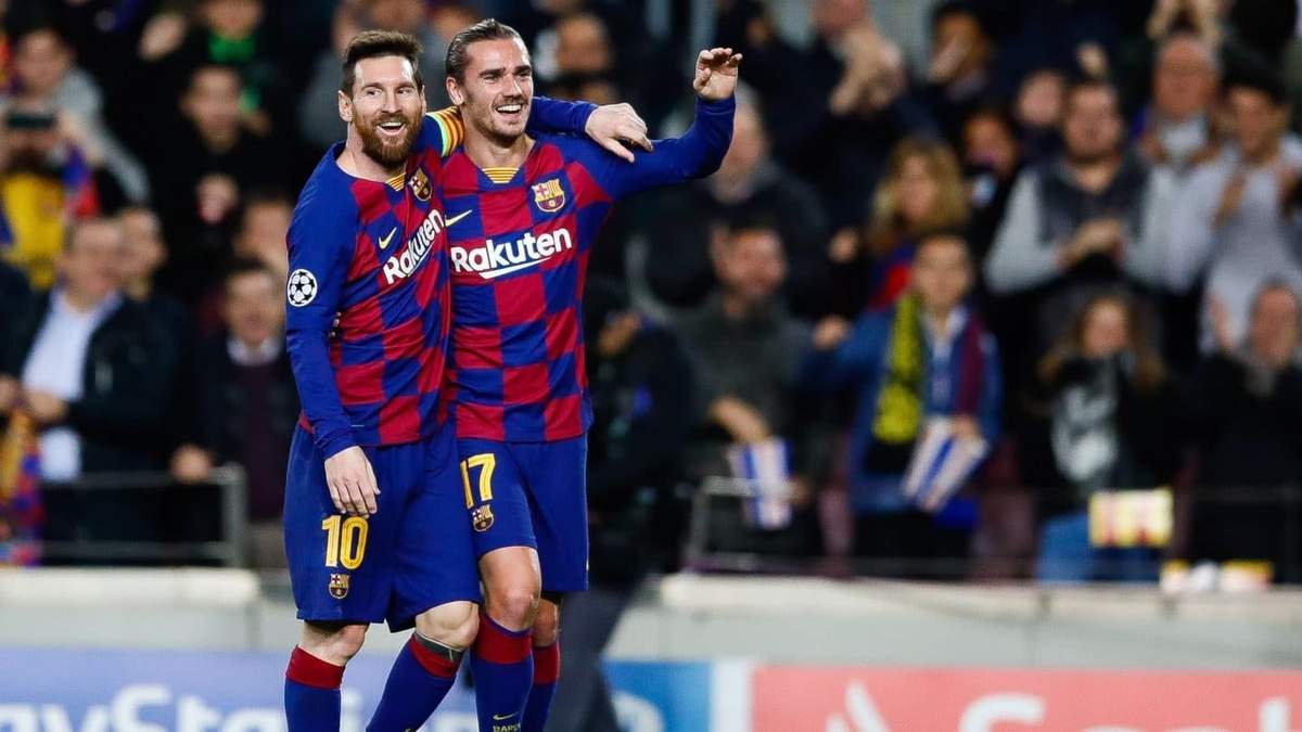 Lionel Messi y Antoine Griezmann. Fuente: (Twitter)