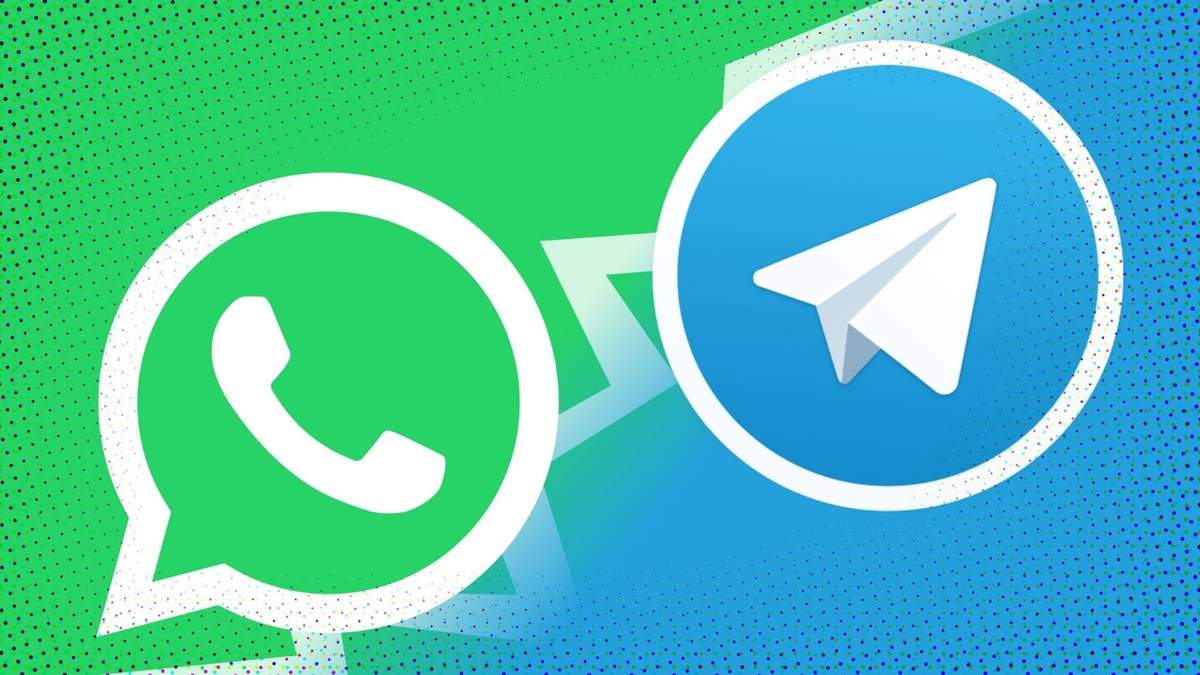 WhatsApp y Telegram. Fuente: (Twitter)