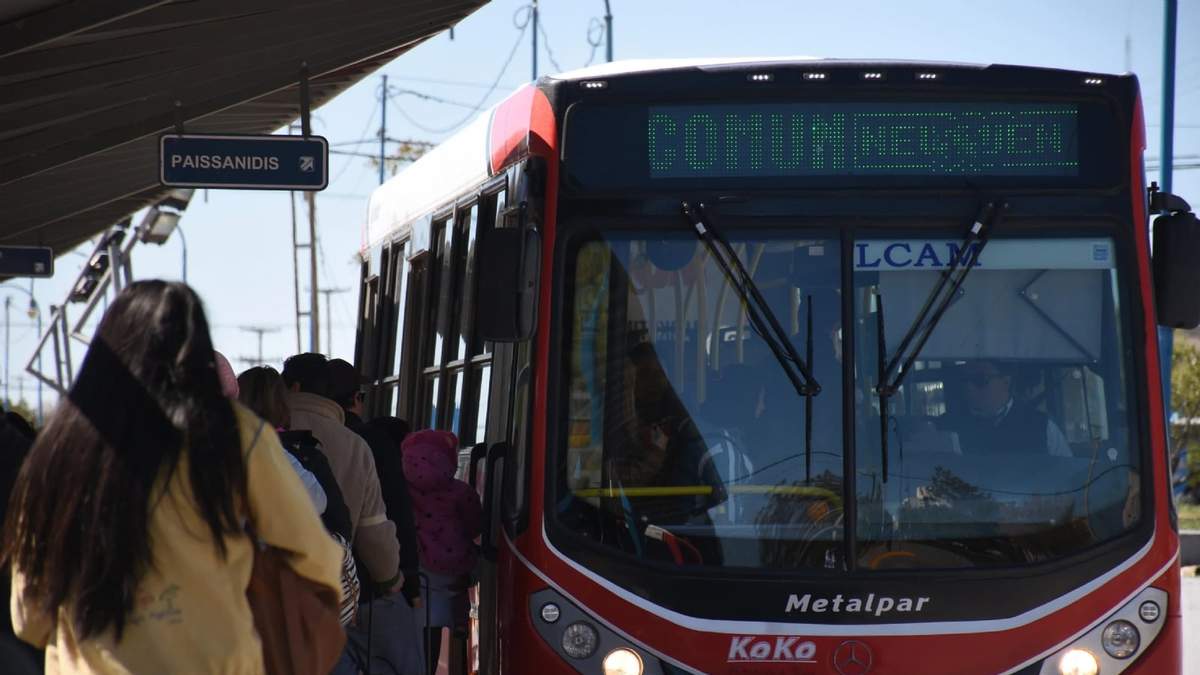 Un colectivo del transporte público de Río Negro. Fuente: (Twitter)