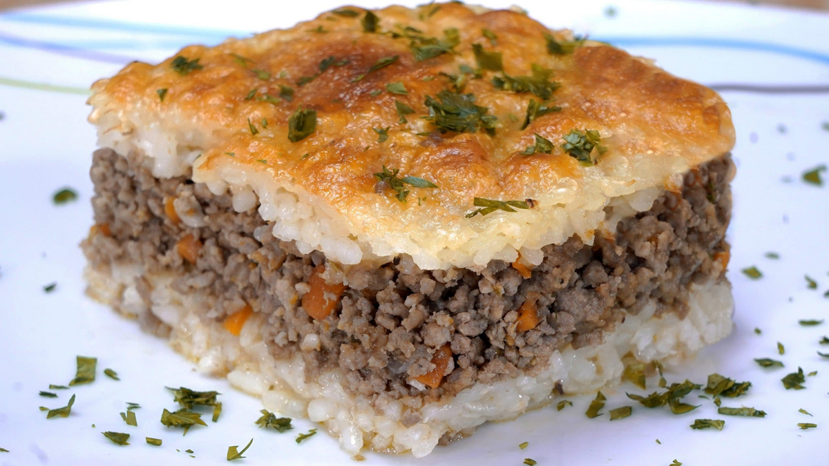Pastel de arroz. Fuente: (Instagram)