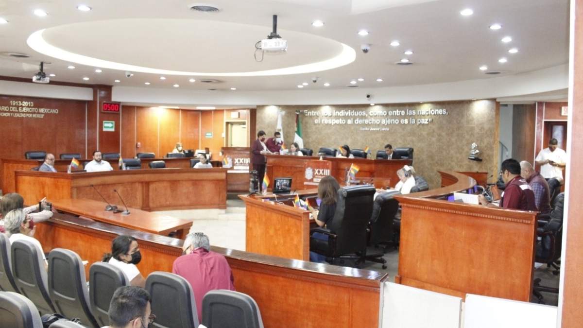 La sesión en el Congreso de Baja California
