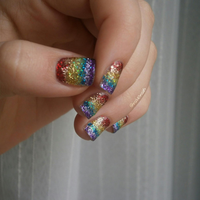 Nail Art: si amás los arcoíris, estos diseños son para vos, perfectos para uñas largas y cortas