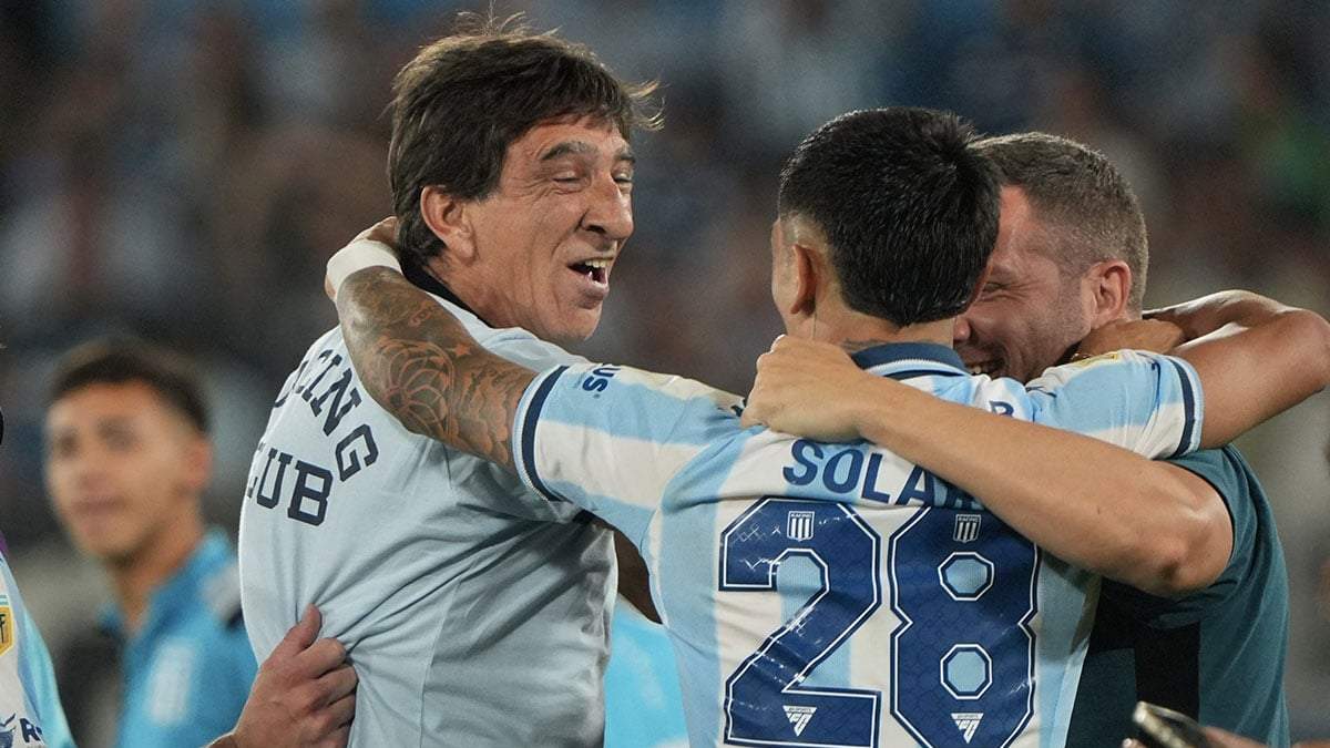 Gustavo Costas, siempre eufórico cuando gana Racing