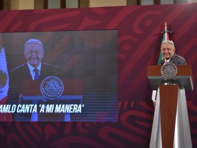 Canta AMLO “A mi manera” en video creado mediante Inteligencia Artificial