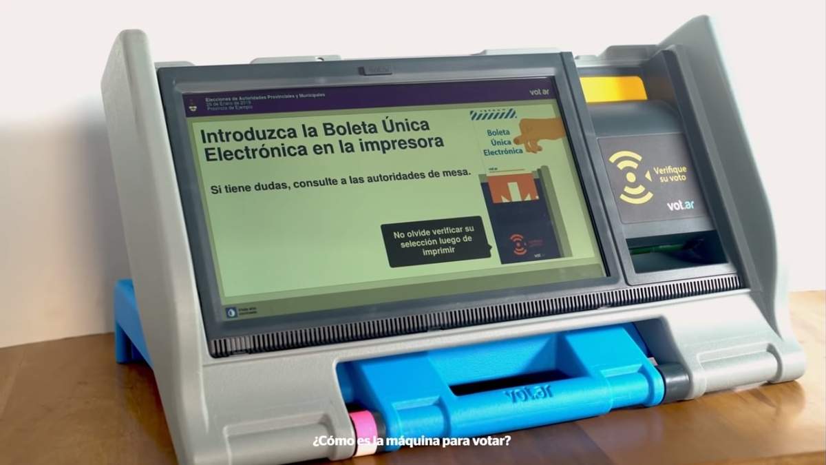 Boleta electrónica, Neuquén. Fuente: (Twitter)