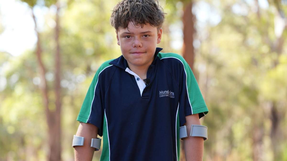 Austin Appelbee posa para una foto en Gidgegannup, Australia, el martes 3 de febrero de 2026