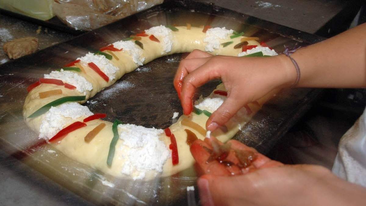 La tradicional Rosca de Reyes