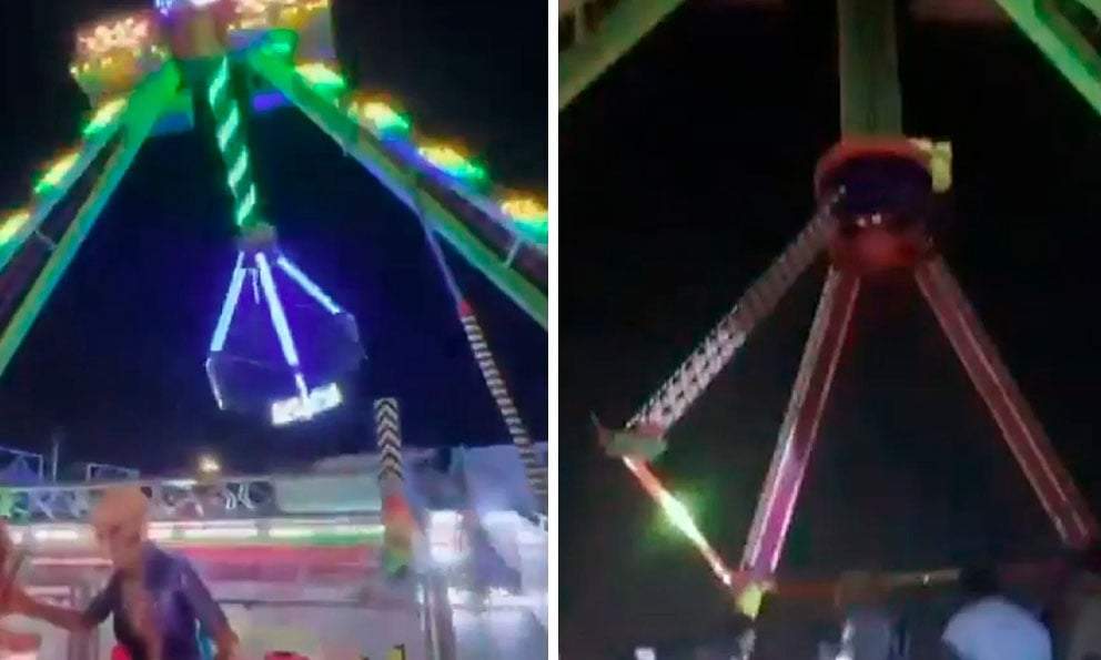 Juego mecánico en Ecuador se desarma y deja 10 heridos, 6 de gravedad
