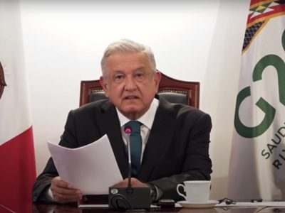 AMLO pide al G20 quitar montos de deuda y pago de servicios a países pobres