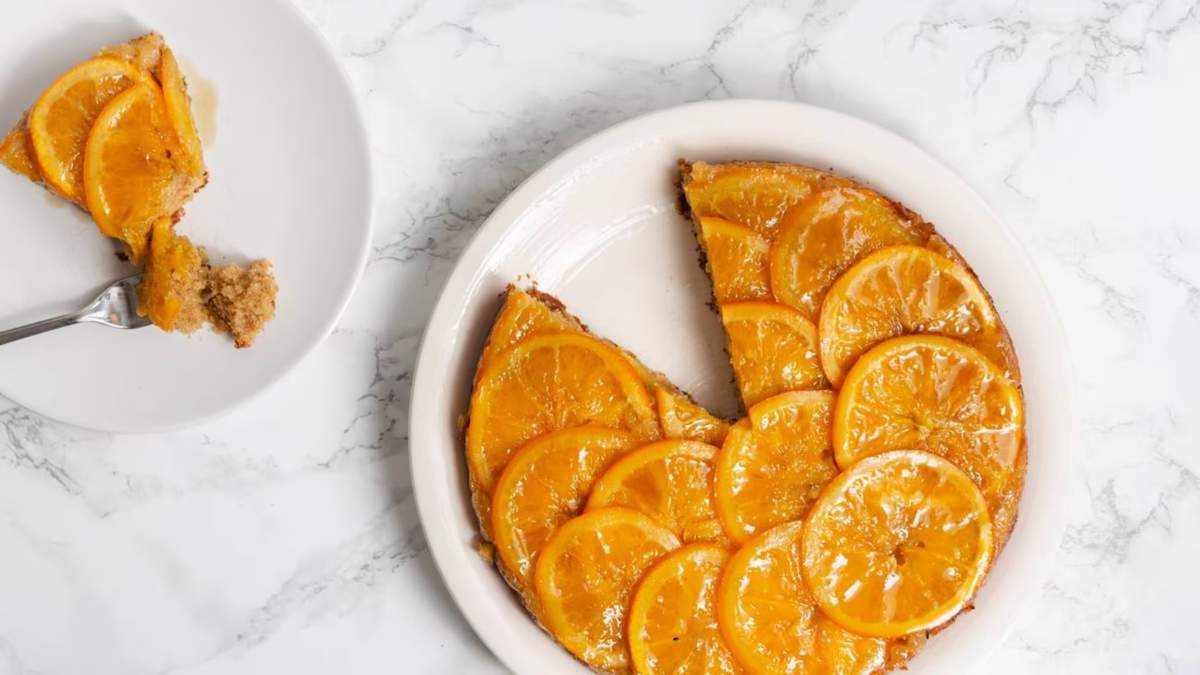 Torta de naranja invertida. Fuente: (X)
