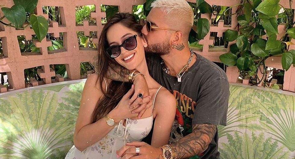 Maluma y Natalia Barulich. Fuente: (Instagram)