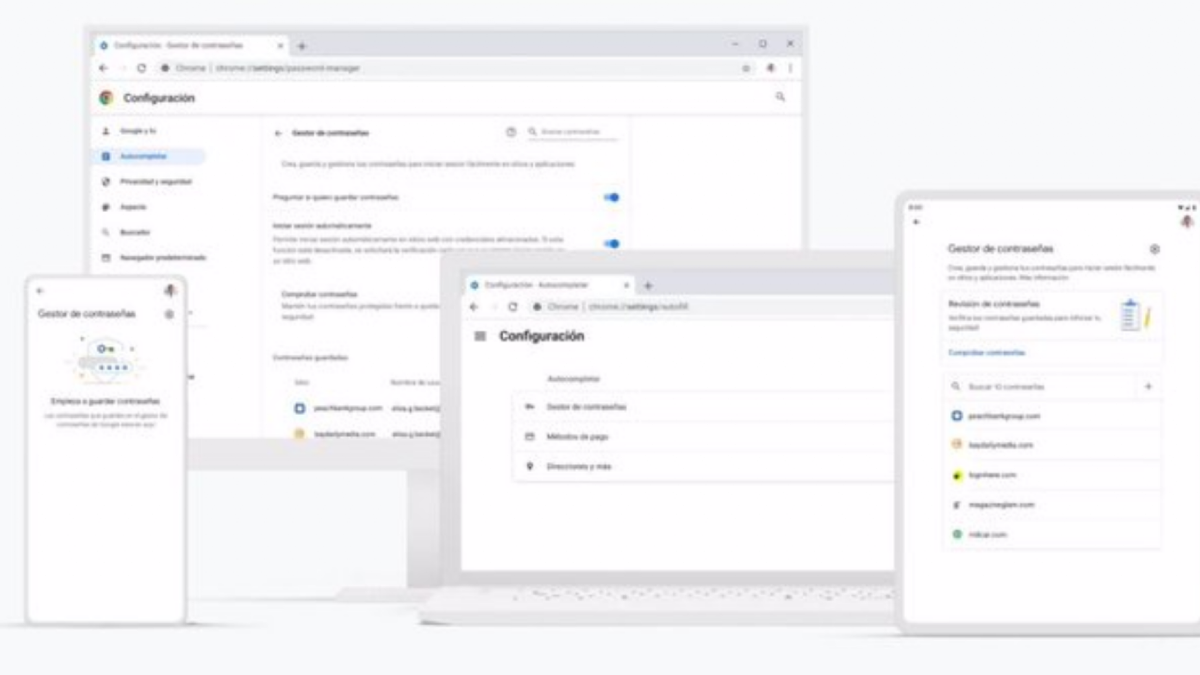 El gestor de contraseñas de Google ya permite compartir credenciales entre los miembros de la familia