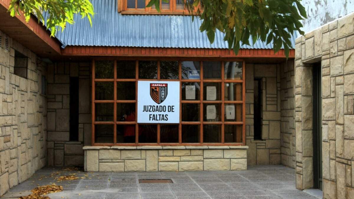 Sede del Juzgado de Faltas de Zapala. Fuente: (Twitter)