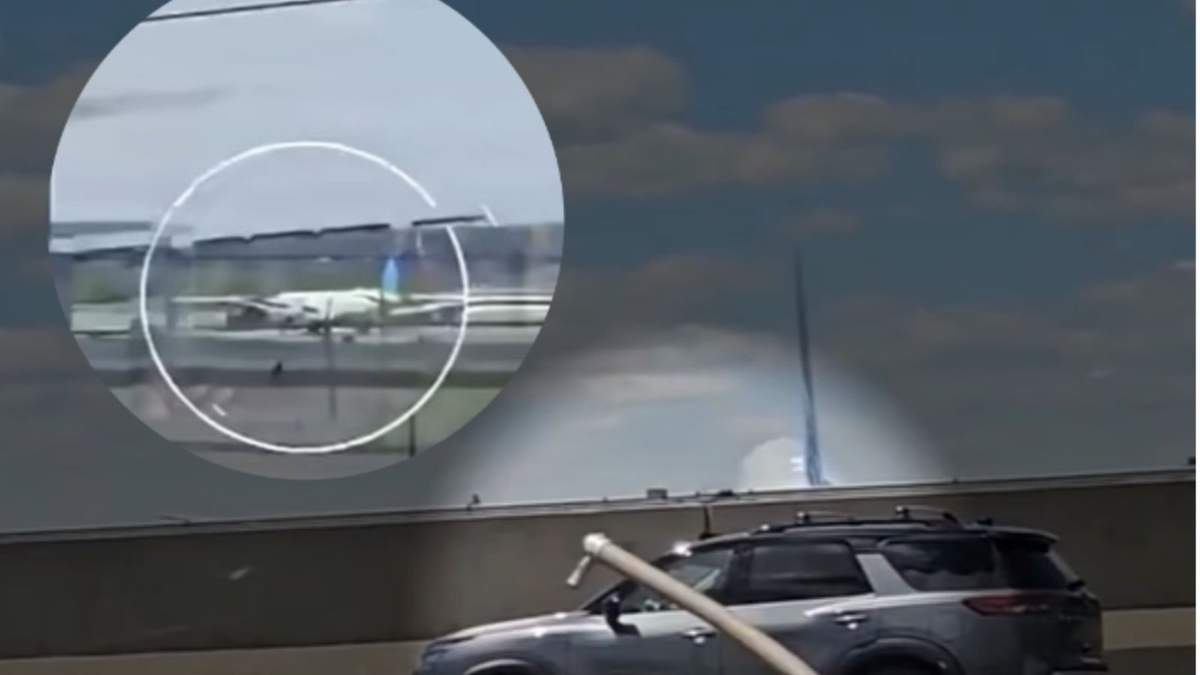 Un video muestra el momento en que un avión impacta un camión durante su aterrizaje en Newark. Autoridades ya investigan lo ocurrido.