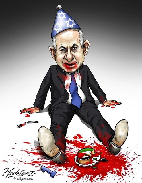 Cartón Un año de genocidio