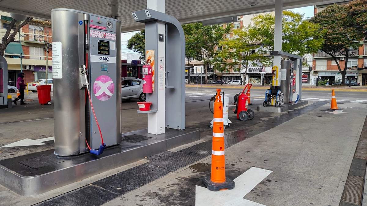 Por la alta demanda se generó escasez de GNC. Fuente: (X)