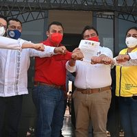 PRI, PAN y PRD formalizan la coalición "Va por Campeche"