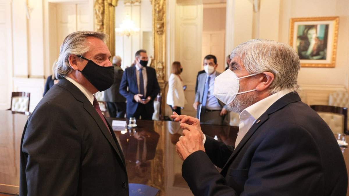 Alberto Fernández y Hugo Moyano. Fuente: (Twitter)
